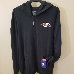 NWT Champion XL Black Quarter Zip hoodie